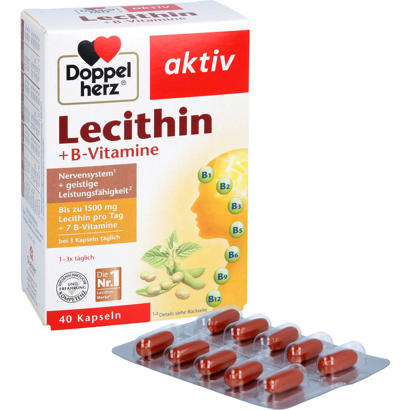 DOPPELHERZ LECITHIN+B-VITA 40 St