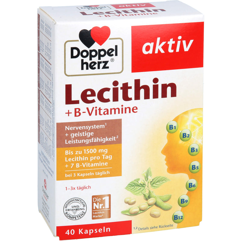 DOPPELHERZ LECITHIN+B-VITA 40 St