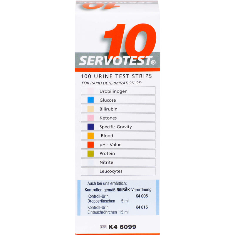 SERVO 10 TESTSTREIFEN 100 St