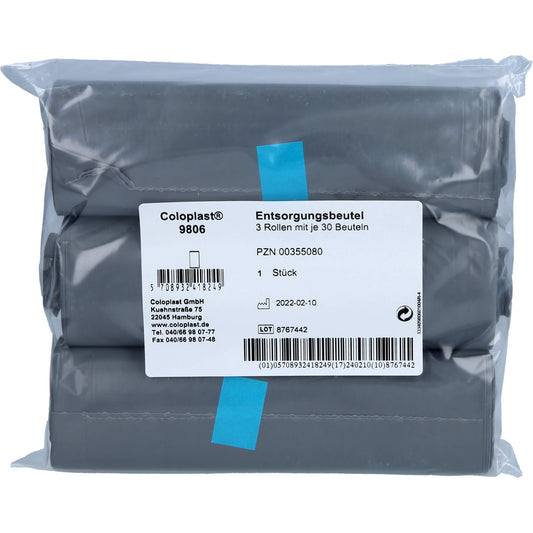 COLOPLAST Entsorgungsbtl.blau 3 Rol.a.30 St.9806 90 St