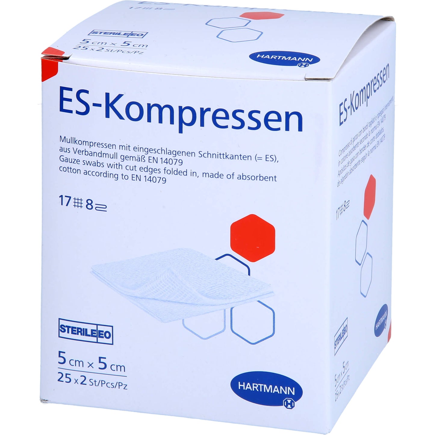 ES-KOMPRESSEN steril 5x5 cm 8fach 25X2 St