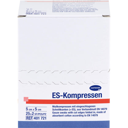 ES-KOMPRESSEN steril 5x5 cm 8fach 25X2 St