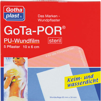 GOTA-POR PU Wundfilm 10x6 cm steril Pflaster 5 St