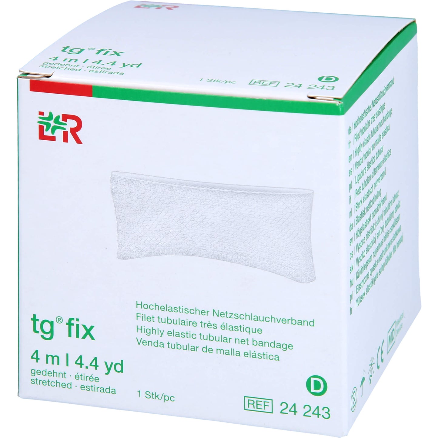 TG fix Netzverband D 4 m weiß 1 St