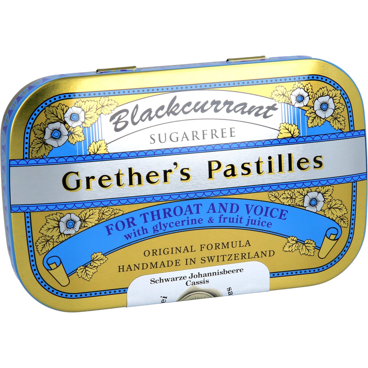 GRETHERS Blackcurrant Silber zf.Past.Dose 60 g