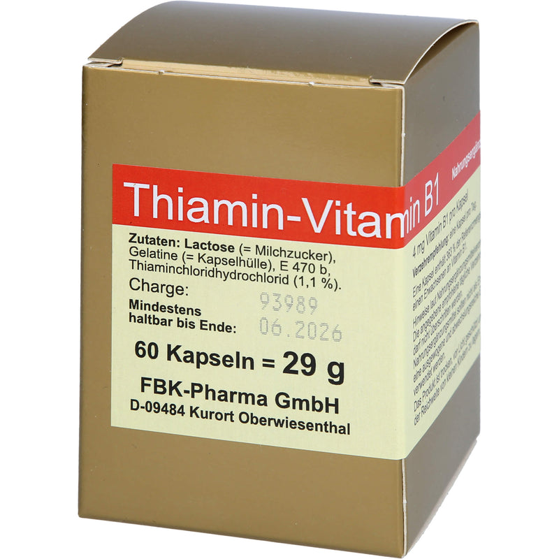 THIAMIN KAPSELN-VITAMIN B1 60 St