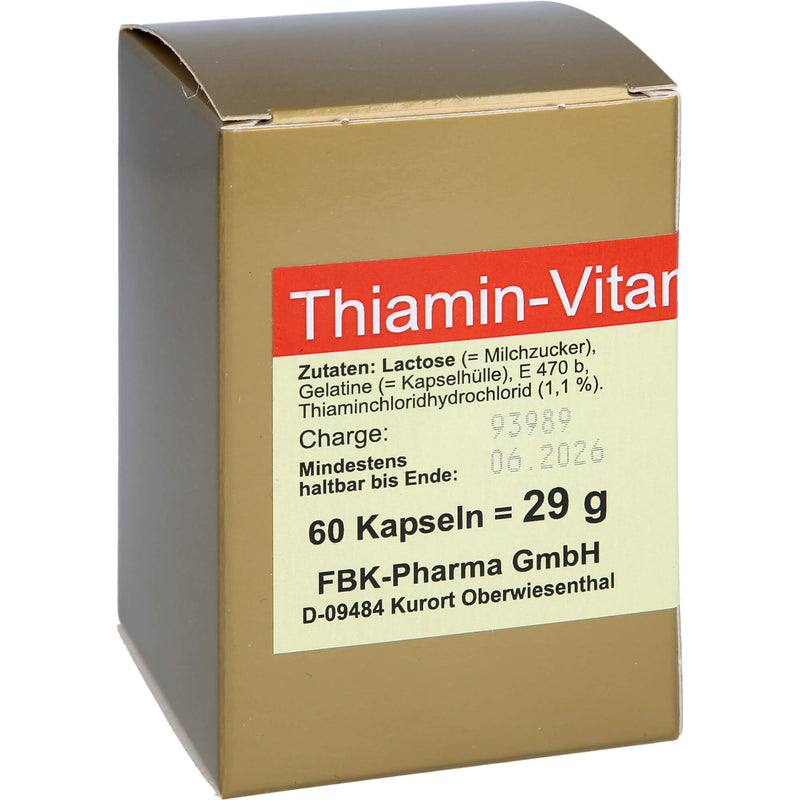 THIAMIN KAPSELN-VITAMIN B1 60 St