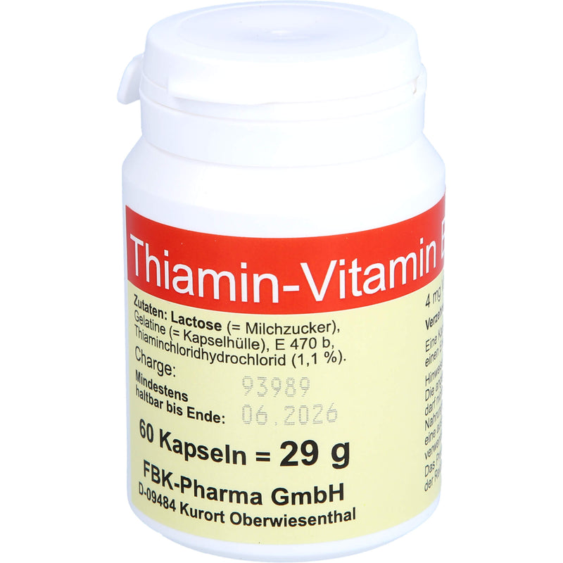 THIAMIN KAPSELN-VITAMIN B1 60 St