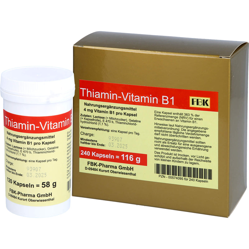 THIAMIN KAPSELN-VITAMIN B1 240 St