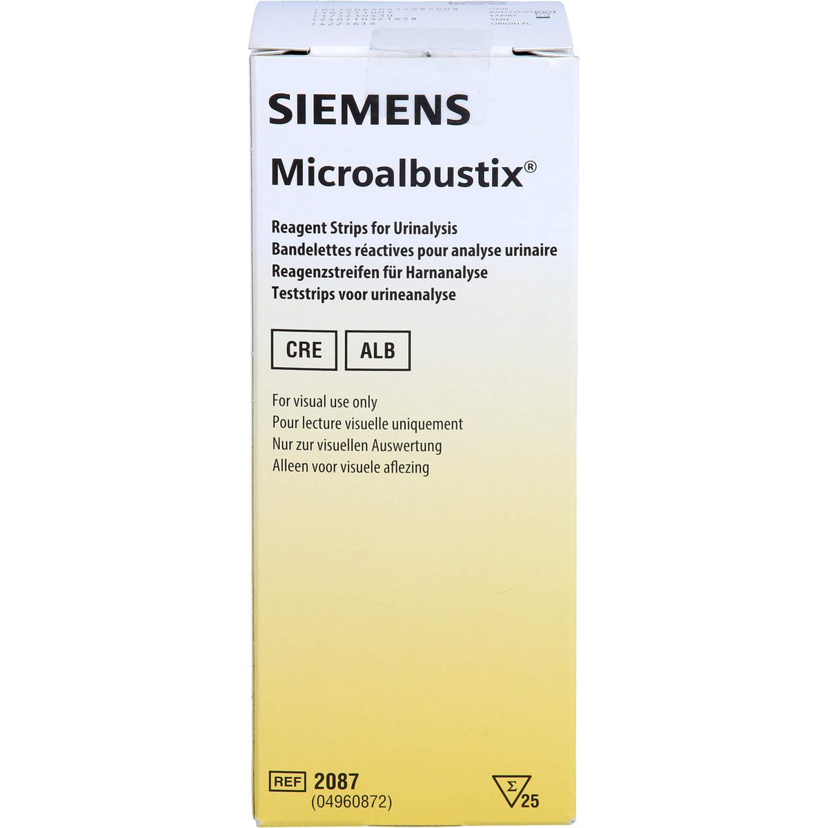 MICROALBUSTIX Harnteststreifen visuell auswertb. 25 St