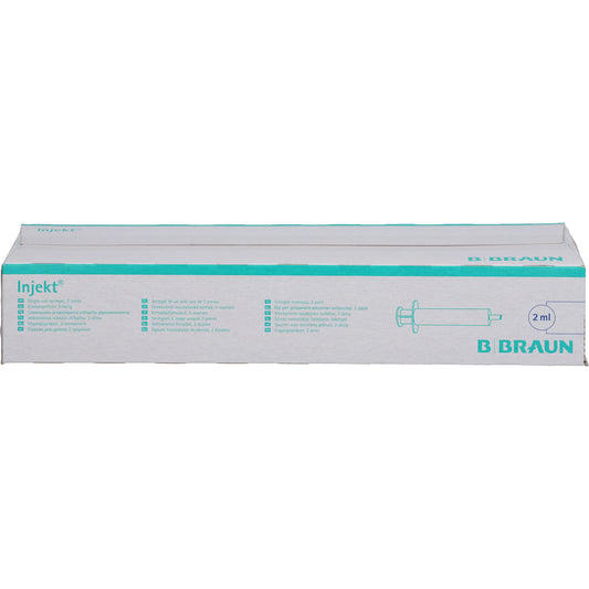 INJEKT Solo Spritze 2 ml LL zentrisch PVC-frei 100X2 ml