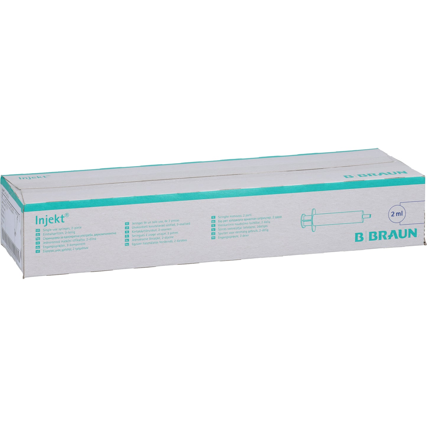 INJEKT Solo Spritze 2 ml LL zentrisch PVC-frei 100X2 ml