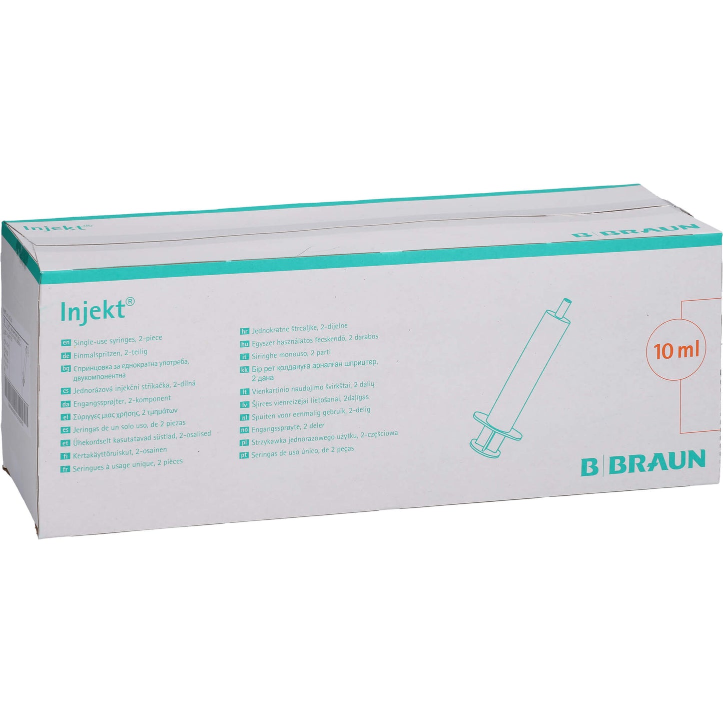 INJEKT Solo Spritze 10 ml LL zentrisch PVC-frei 100X10 ml