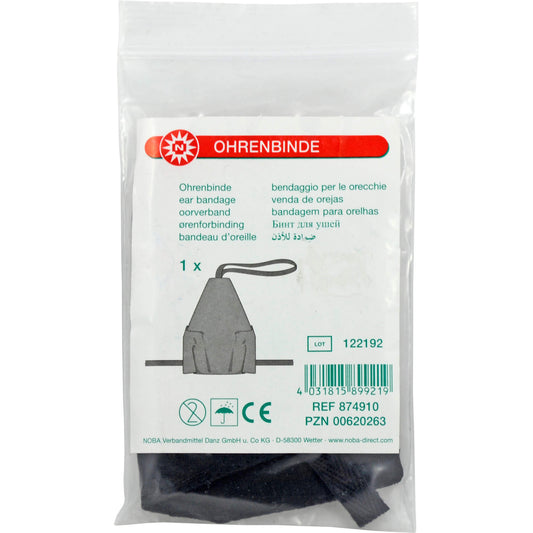 OHRENBINDE mittel schwarz 1 St