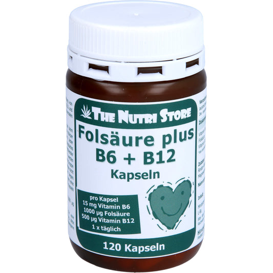 FOLSÄURE+B12+B6 Kapseln 120 St