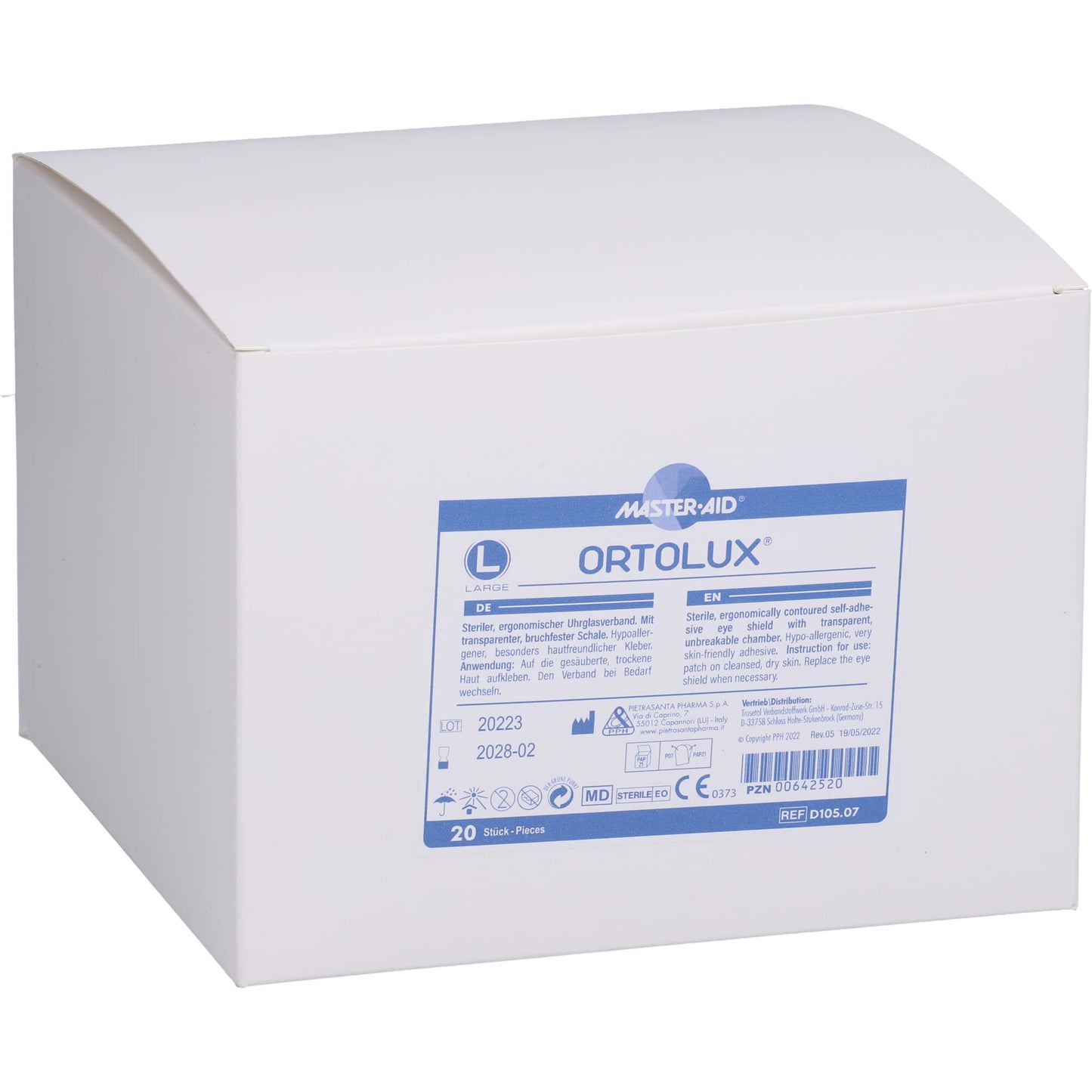 ORTOLUX Uhrglasverband large 20 St