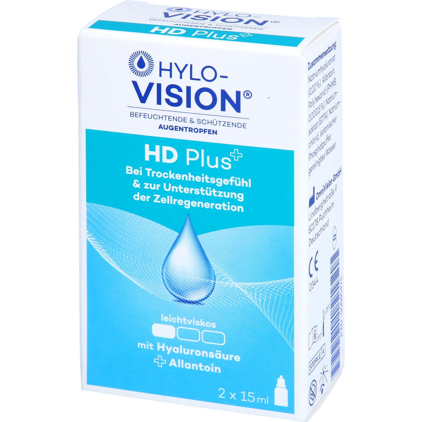 HYLO-VISION HD Plus Augentropfen 2X15 ml