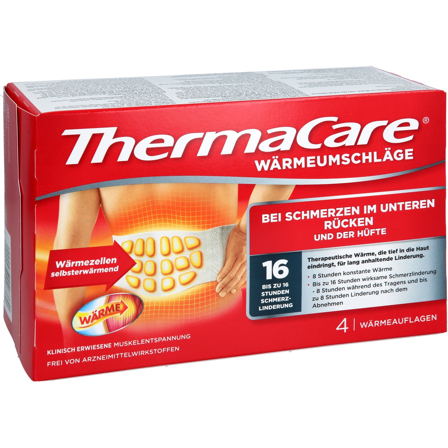 THERMACARE Rückenumschläge S-XL z.Schmerzlind. 4 St