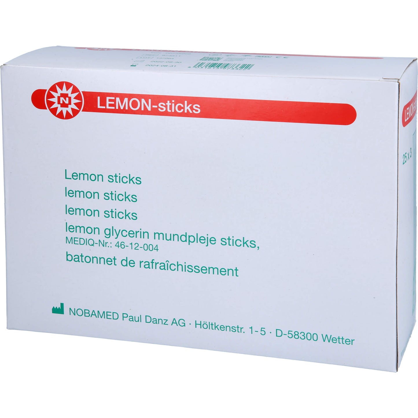 LEMON STICKS 25X3 St