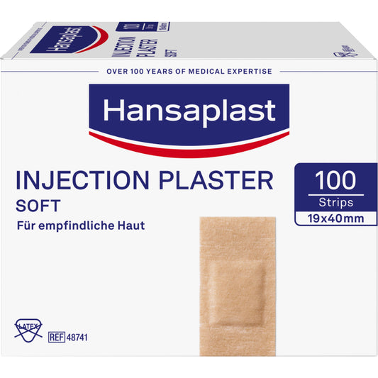 HANSAPLAST Soft Injektionspflaster Strips 19x40 mm 100 St