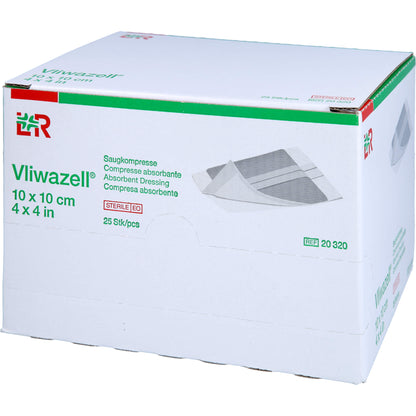 VLIWAZELL Saugkompressen steril 10x10 cm 25 St