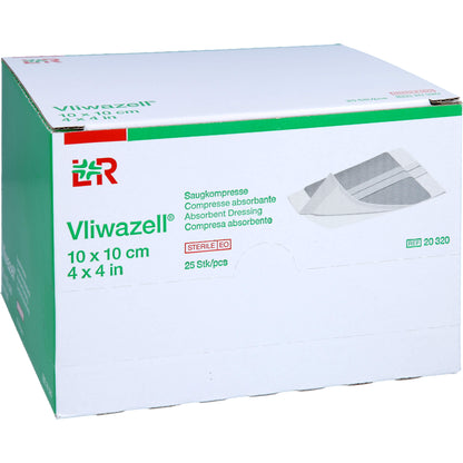 VLIWAZELL Saugkompressen steril 10x10 cm 25 St