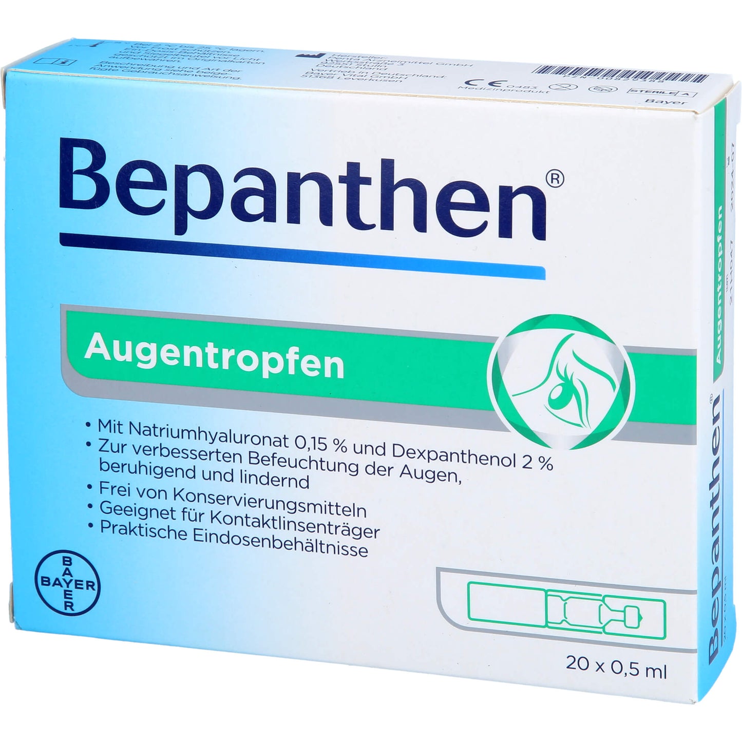 BEPANTHEN Augentropfen 20X0.5 ml