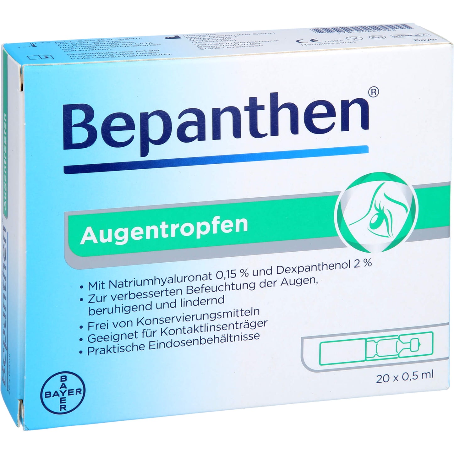 BEPANTHEN Augentropfen 20X0.5 ml