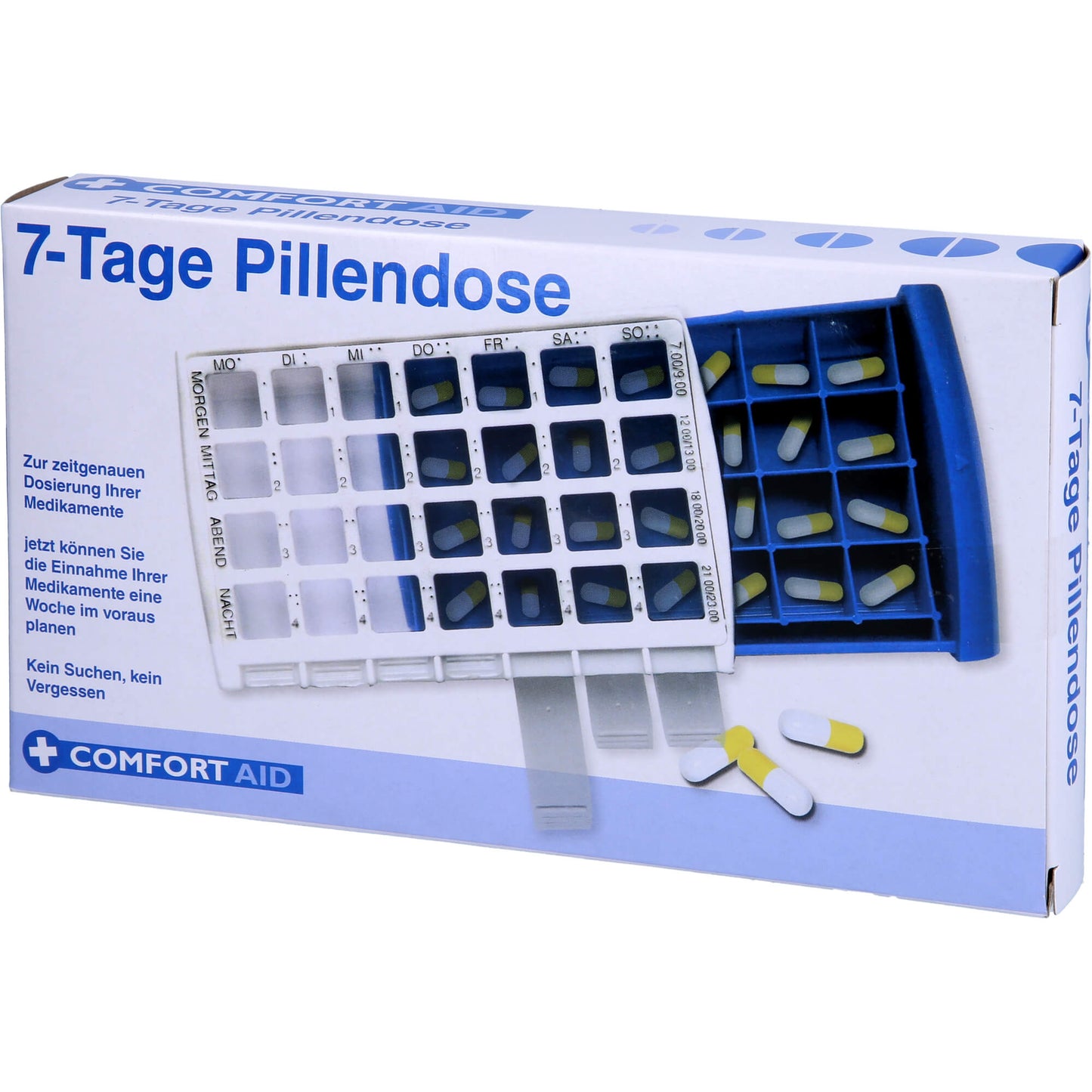 PILLENDOSE f.7 Tage m.28 Fächern 1 St