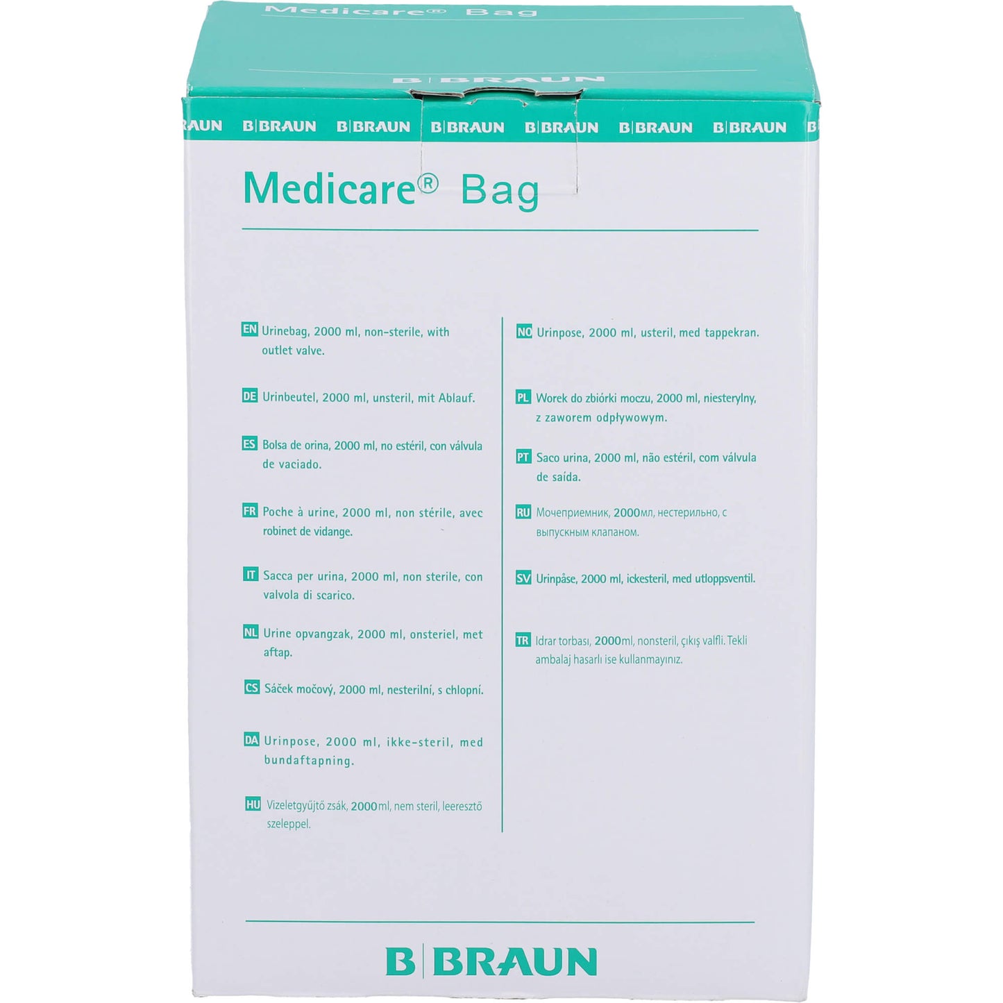MEDICARE Bettbtl.unst.2 l m.120cm-Schlauch Ablauf 10 St