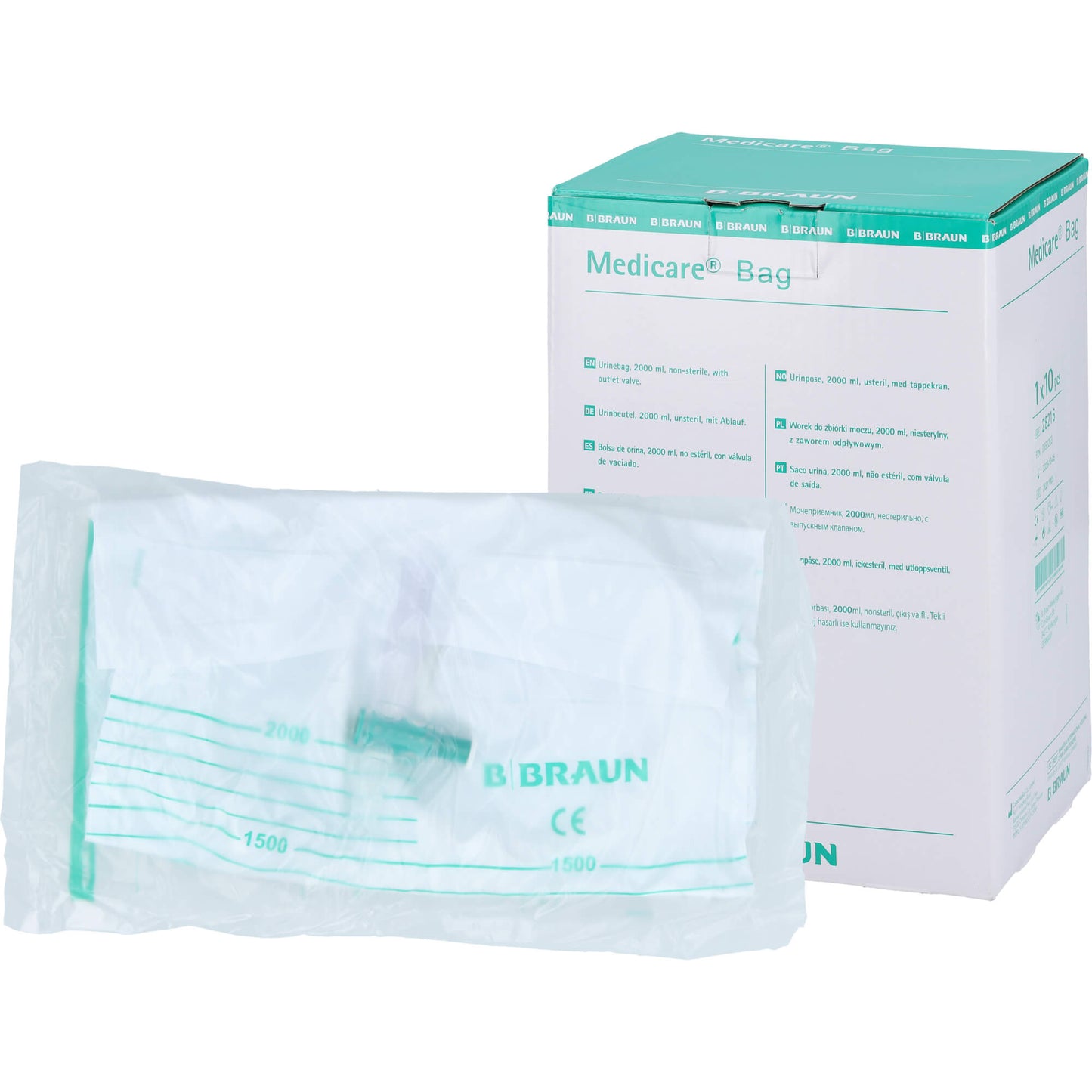 MEDICARE Bettbtl.unst.2 l m.120cm-Schlauch Ablauf 10 St