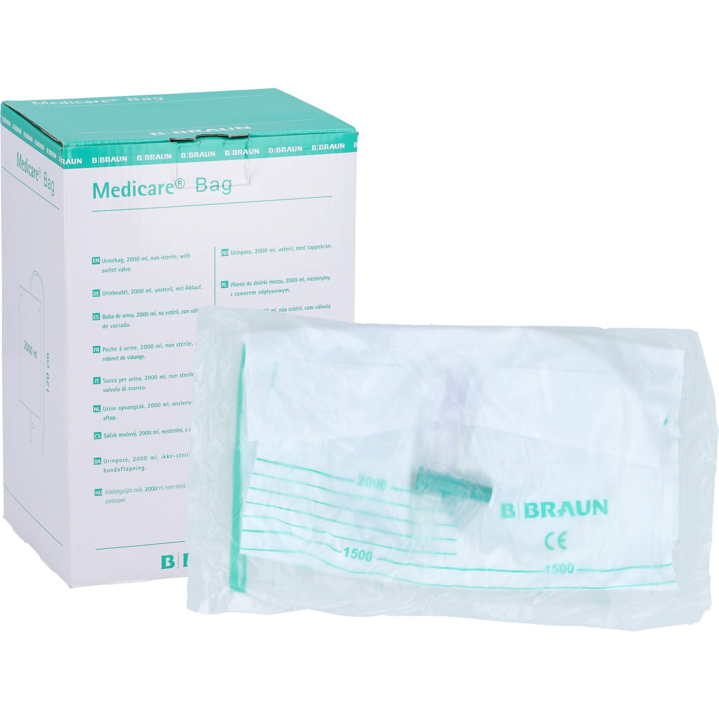 MEDICARE Bettbtl.unst.2 l m.120cm-Schlauch Ablauf 10 St