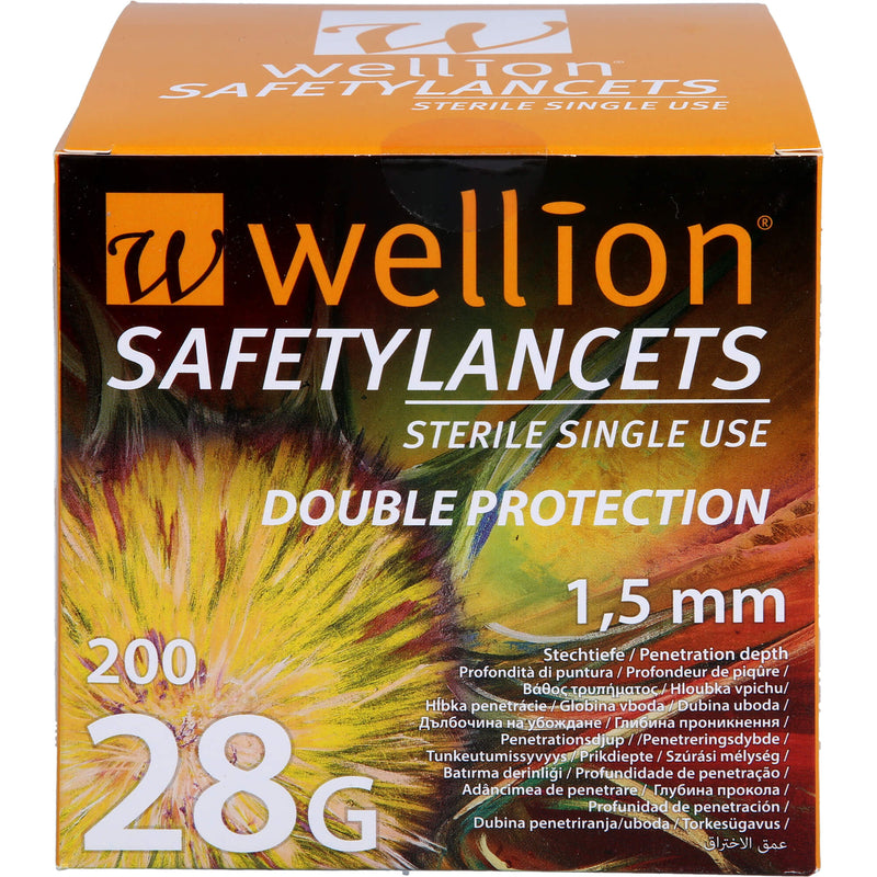 WELLION SAFETYLANCETS 28G 200 St