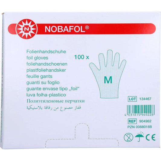 NOBAFOL Folienhandschuhe Gr.M 100 St