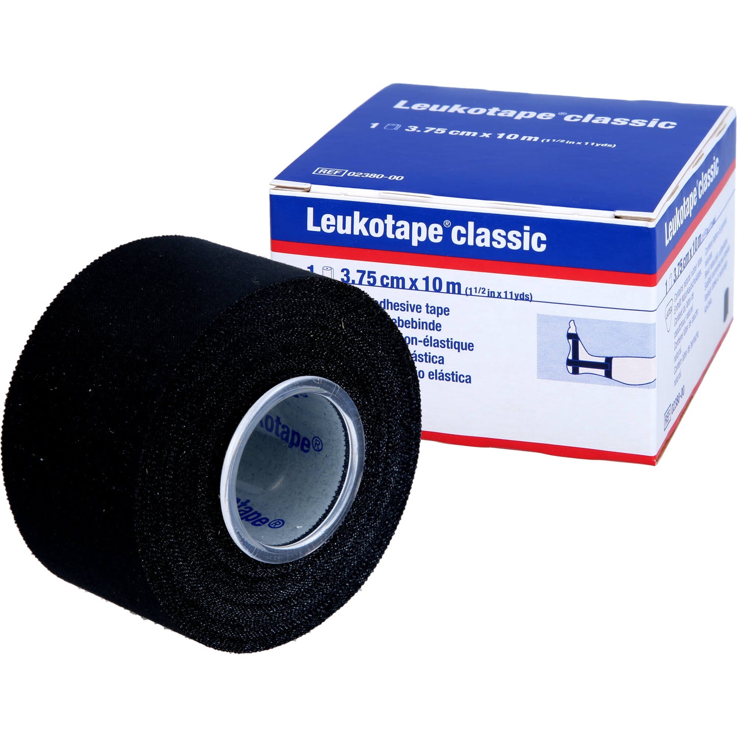 LEUKOTAPE Classic 3,75 cmx10 m schwarz 1 St