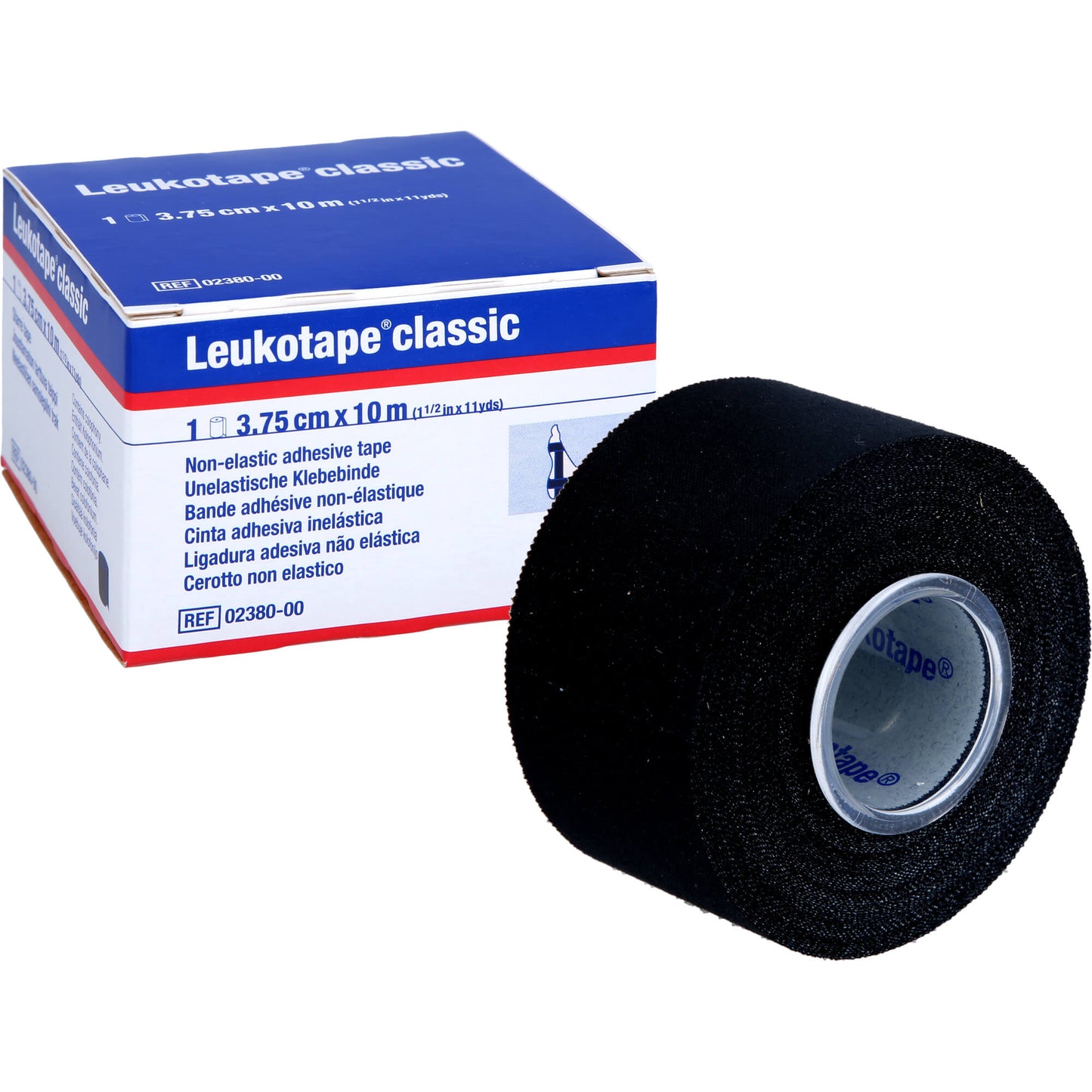 LEUKOTAPE Classic 3,75 cmx10 m schwarz 1 St