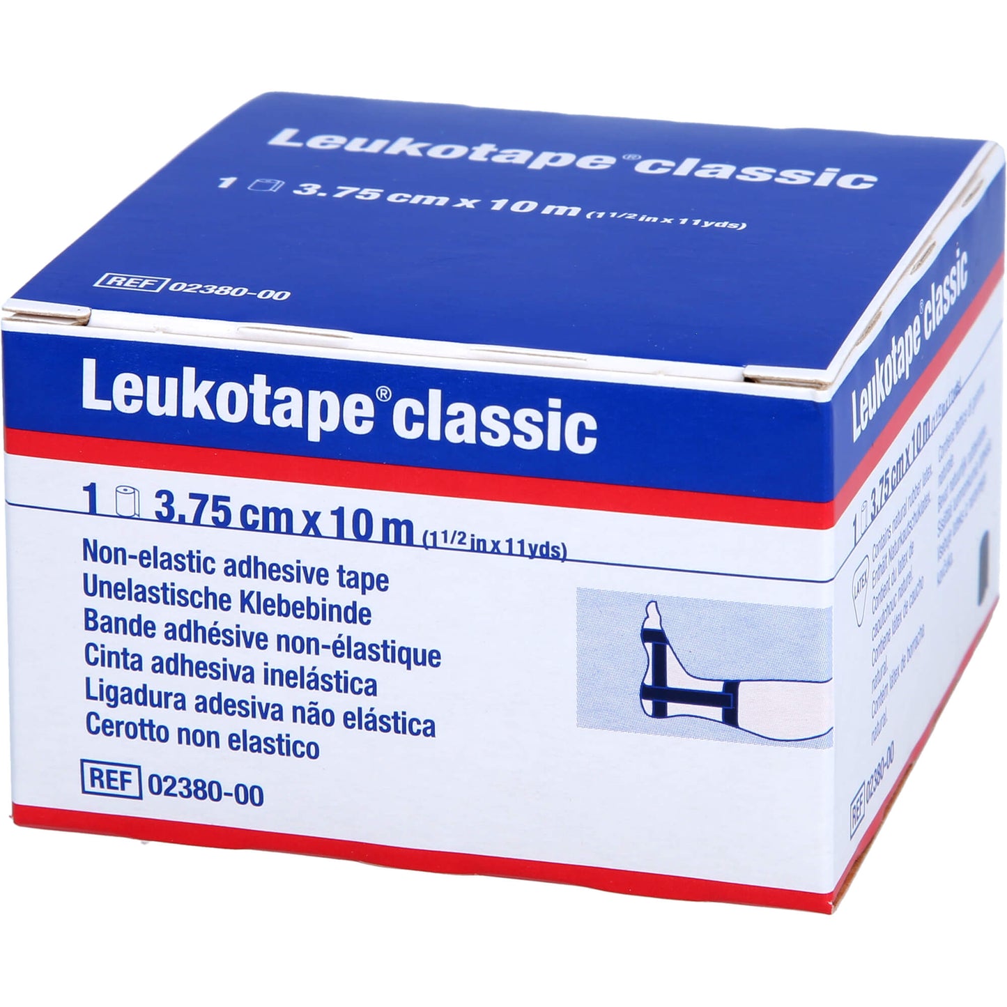 LEUKOTAPE Classic 3,75 cmx10 m schwarz 1 St