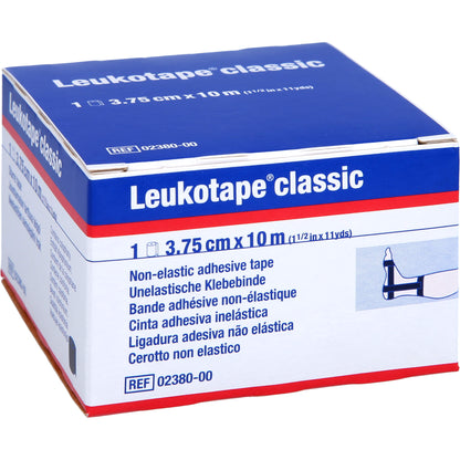 LEUKOTAPE Classic 3,75 cmx10 m schwarz 1 St