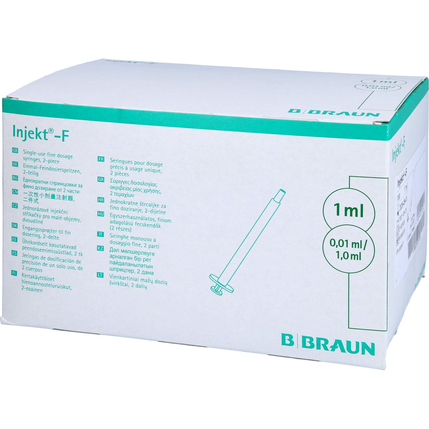 INJEKT F Feindosierungsspr.1 ml m.Kan.0,50x16 mm 100X1 ml