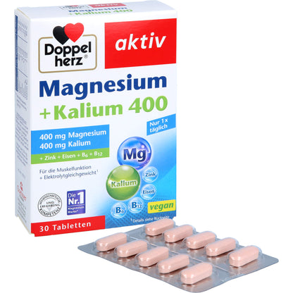 DOPPELHERZ Magnesium+Kalium Tabletten 30 St