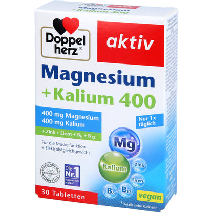 DOPPELHERZ Magnesium+Kalium Tabletten 30 St