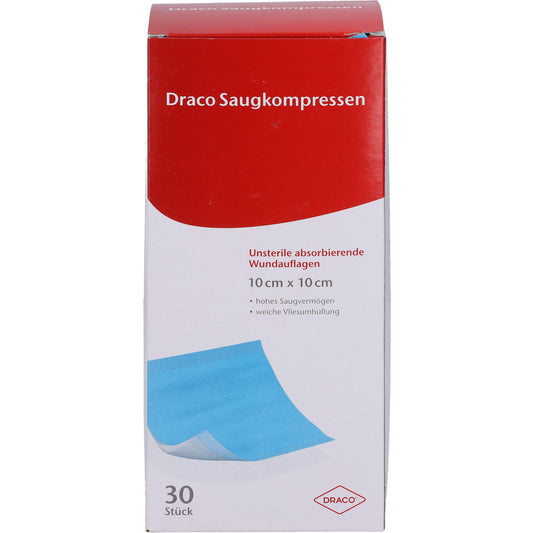 SAUGKOMPRESSEN unsteril 10x10 cm Draco 30 St