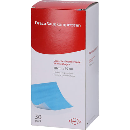 SAUGKOMPRESSEN unsteril 10x10 cm Draco 30 St