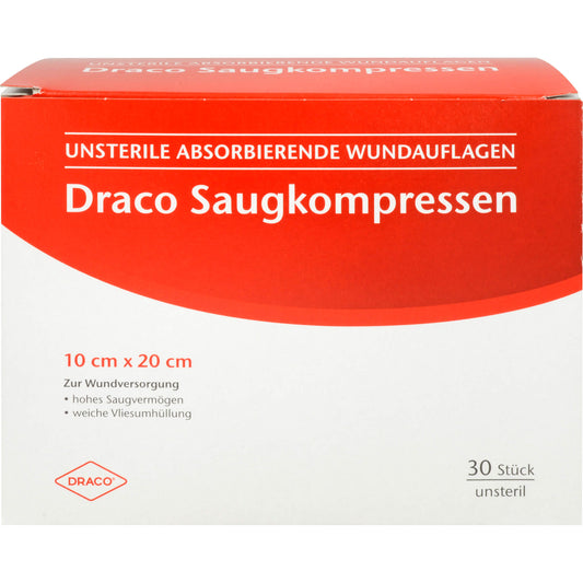 SAUGKOMPRESSEN unsteril 10x20 cm Draco 30 St