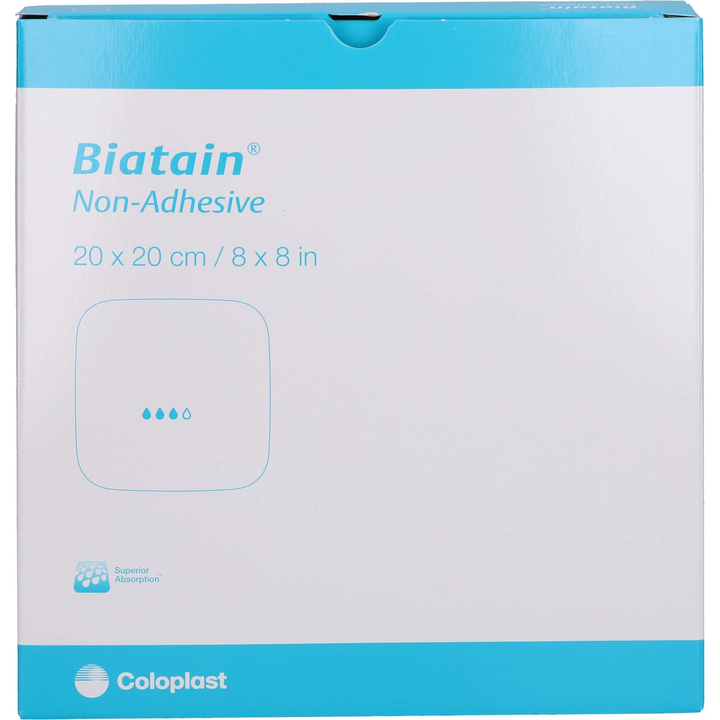 BIATAIN Schaumverband 20x20 cm nicht haftend 5 St