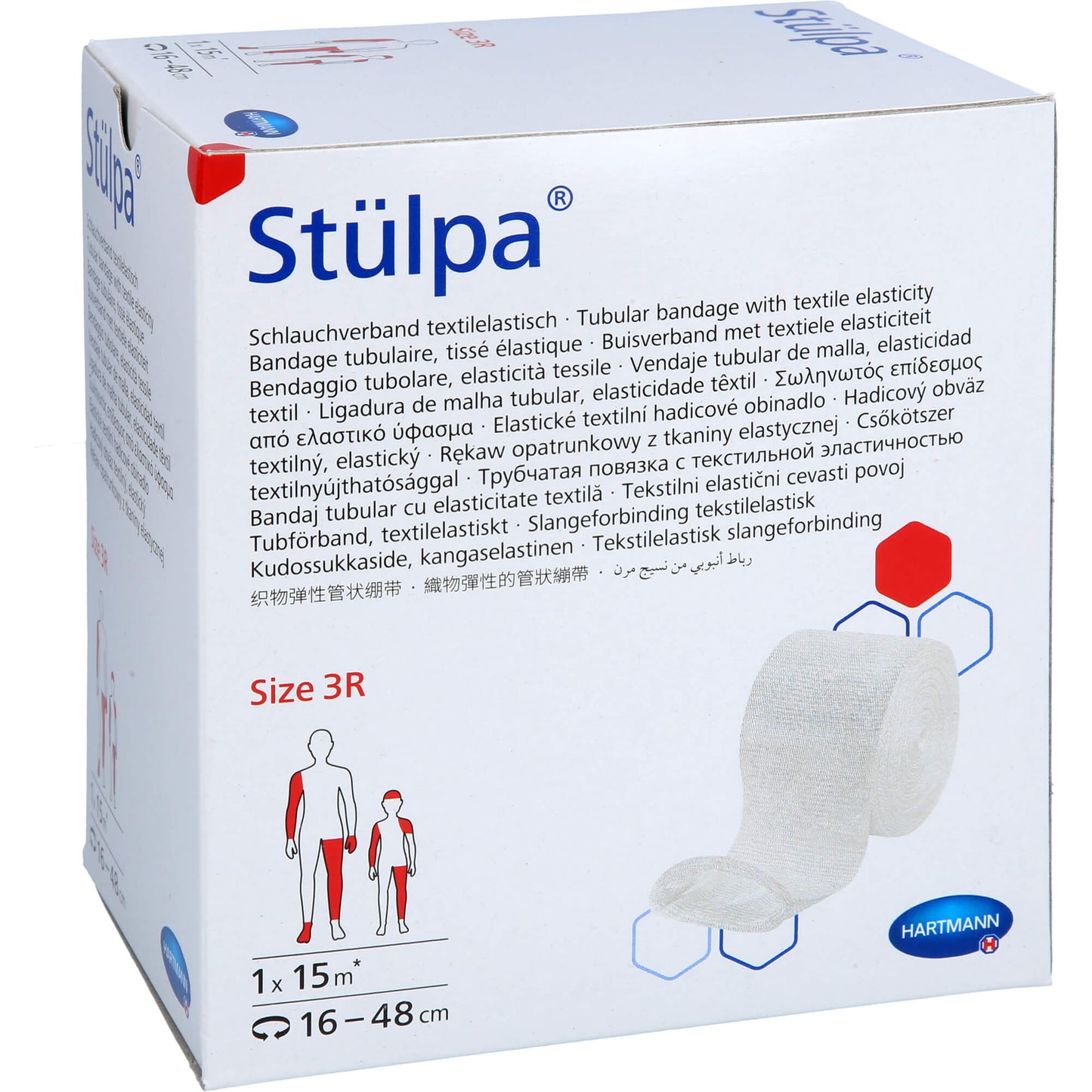 STÜLPA Rolle 3R 8 cmx15 m Fuß/Arm/K.Kopf 1 St