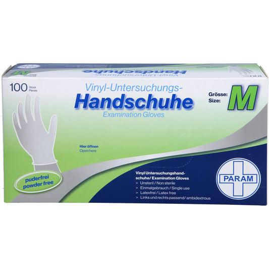 HANDSCHUHE Einmal Vinyl puderfrei M 100 St