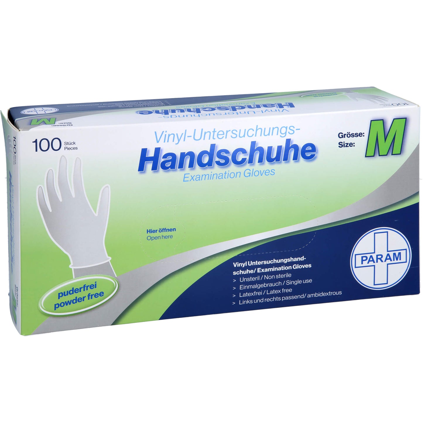 HANDSCHUHE Einmal Vinyl puderfrei M 100 St