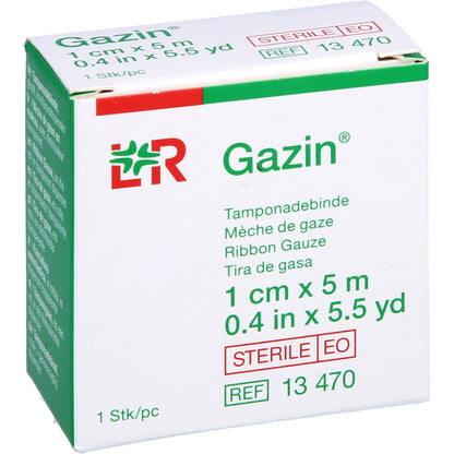 MULLBINDEN z.Tamponade steril 1 cmx5 m 1 St