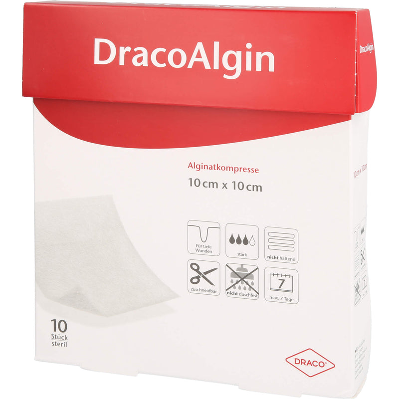 DRACOALGIN ALGINAT 10X10CM 10 St